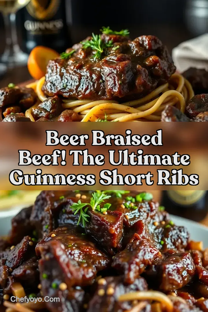 Beer Braised Beef! The ULTIMATE Guinness Short Ribs : PIN FOR LATER Beer Braised Beef! The ULTIMATE Guinness Short Ribs