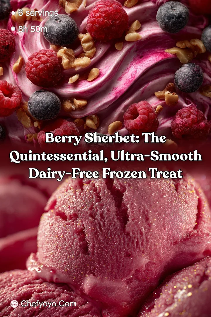 Berry Sherbet: The Quintessential Ultra-Smooth Dairy-Free Frozen Treat