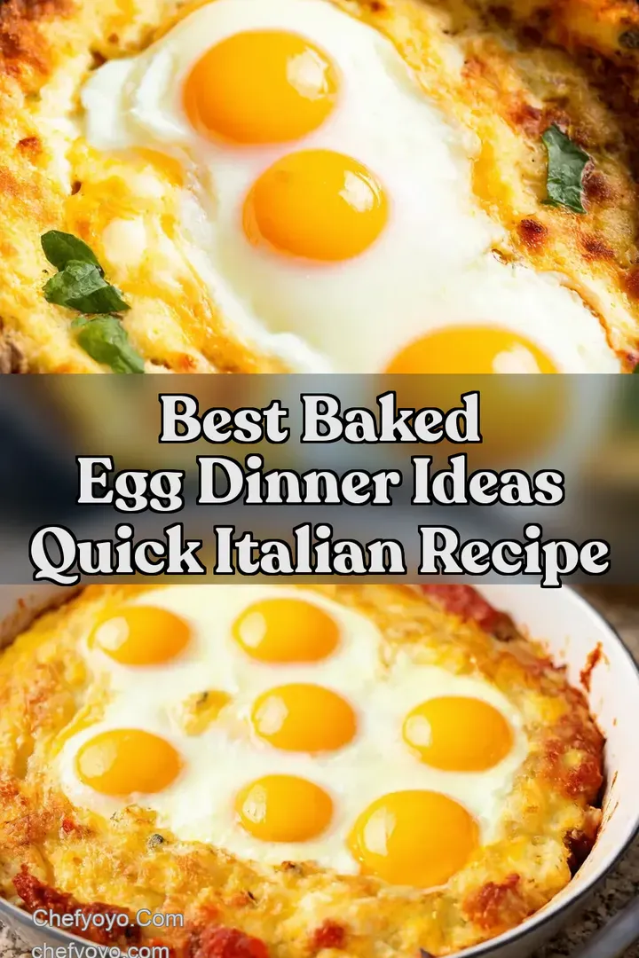 Best Baked Egg Dinner Ideas Quick Italian Recipe