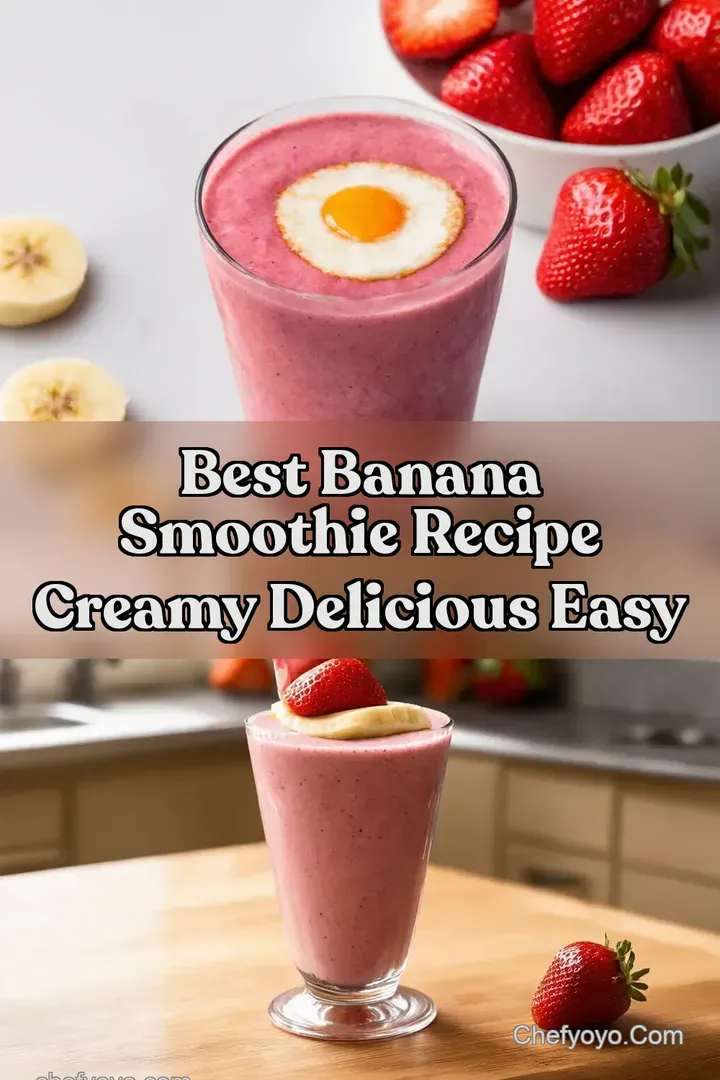 Best Banana Smoothie Recipe Creamy Delicious Easy