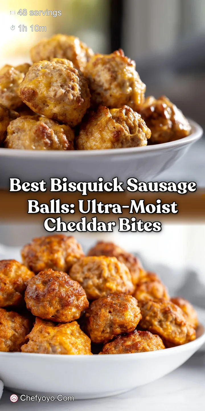 Best Bisquick Sausage Balls: Ultra-Moist Cheddar Bites