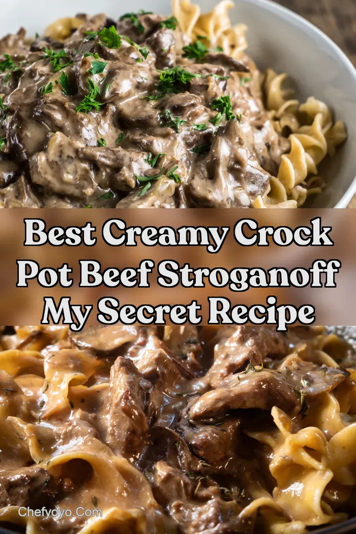 Best Creamy Crock Pot Beef Stroganoff My Secret Recipe