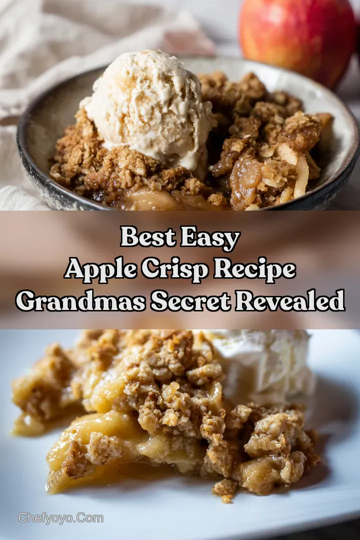 Best Easy Apple Crisp Recipe Grandmas Secret Revealed : PIN FOR LATER Best Easy Apple Crisp Recipe Grandmas Secret Revealed