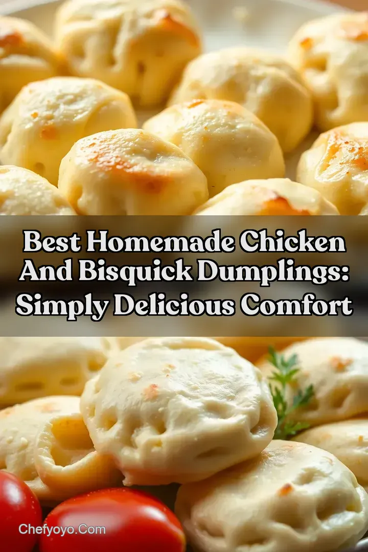 Best Homemade Chicken And Bisquick Dumplings: Simply Delicious Comfort