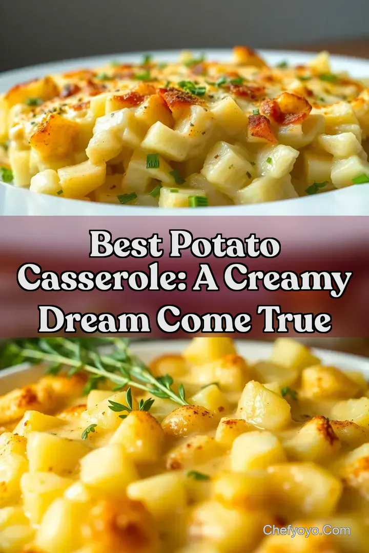 Best Potato Casserole: A Creamy Dream Come True : PIN FOR LATER Best Potato Casserole: A Creamy Dream Come True