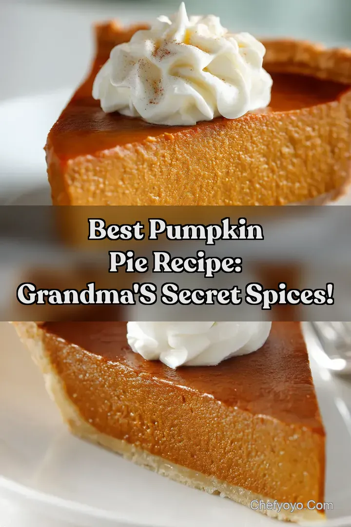 Best Pumpkin Pie Recipe: Grandma s Secret Spices!