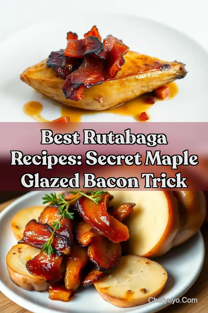 Best Rutabaga Recipes: Secret Maple Glazed Bacon Trick : PIN FOR LATER Best Rutabaga Recipes: Secret Maple Glazed Bacon Trick