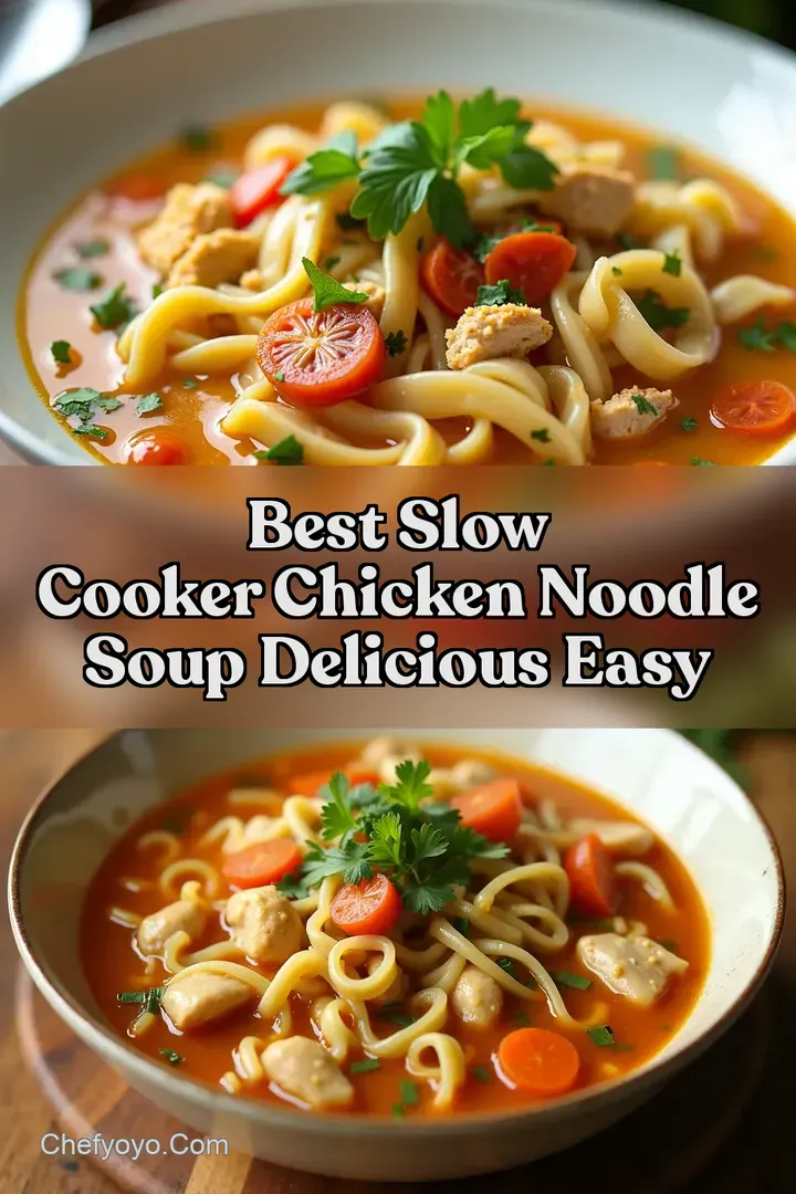 Best Slow Cooker Chicken Noodle Soup Delicious Easy