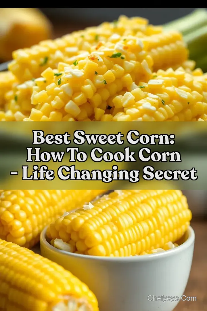 Best Sweet Corn: How to Cook Corn - Life Changing Secret : PIN FOR LATER Best Sweet Corn: How to Cook Corn - Life Changing Secret