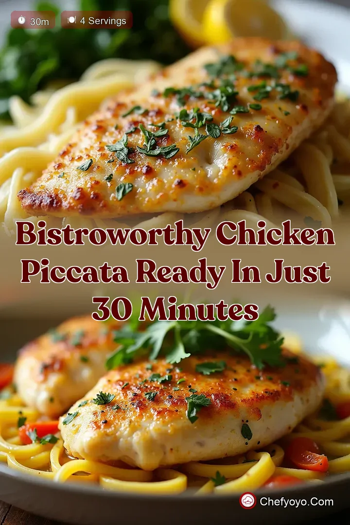 BistroWorthy Chicken Piccata Ready in Just 30 Minutes