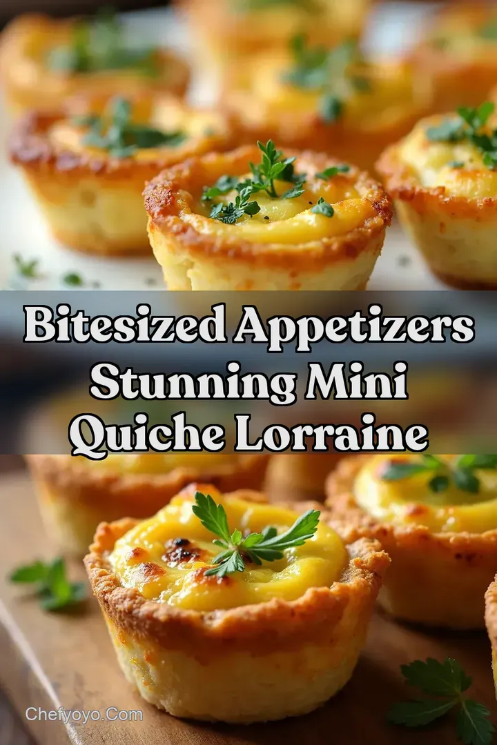 BiteSized Appetizers Stunning Mini Quiche Lorraine