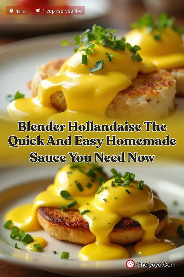 Blender Hollandaise The Quick and Easy Homemade Sauce You Need Now