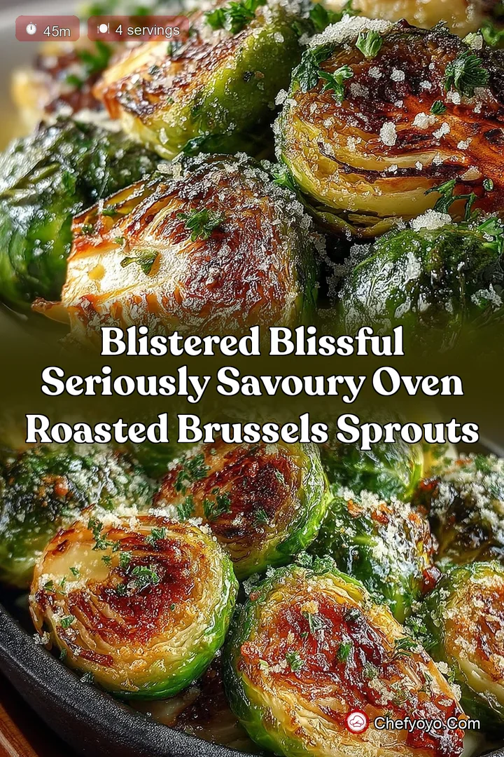 Blistered Blissful Seriously Savoury Oven Roasted Brussels Sprouts