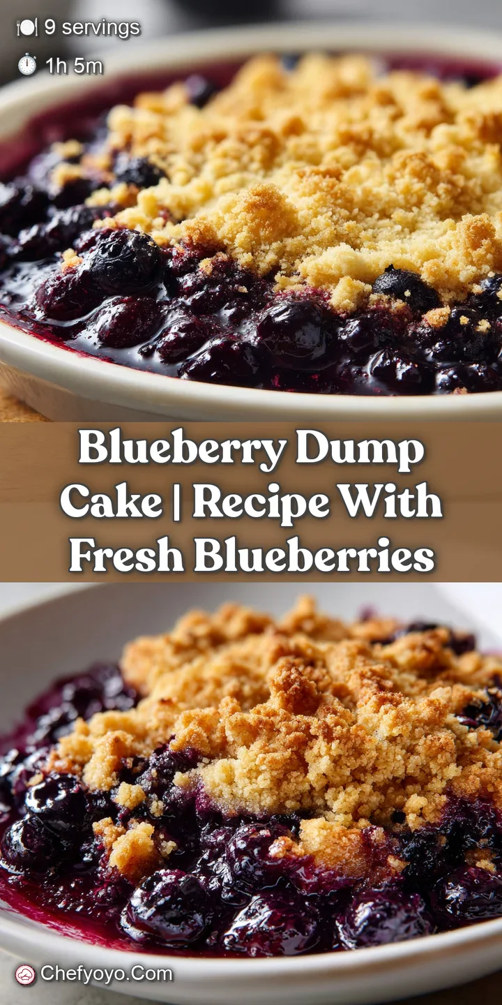 Close-up of a buttery, golden crumb topping resting atop a jammy layer of deep purple, bursting blueberries and syrup.