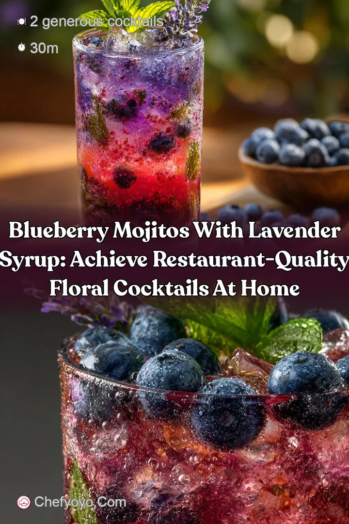 Blueberry Mojitos with Lavender Syrup: Achieve Restaurant-Quality Floral Cocktails at Home