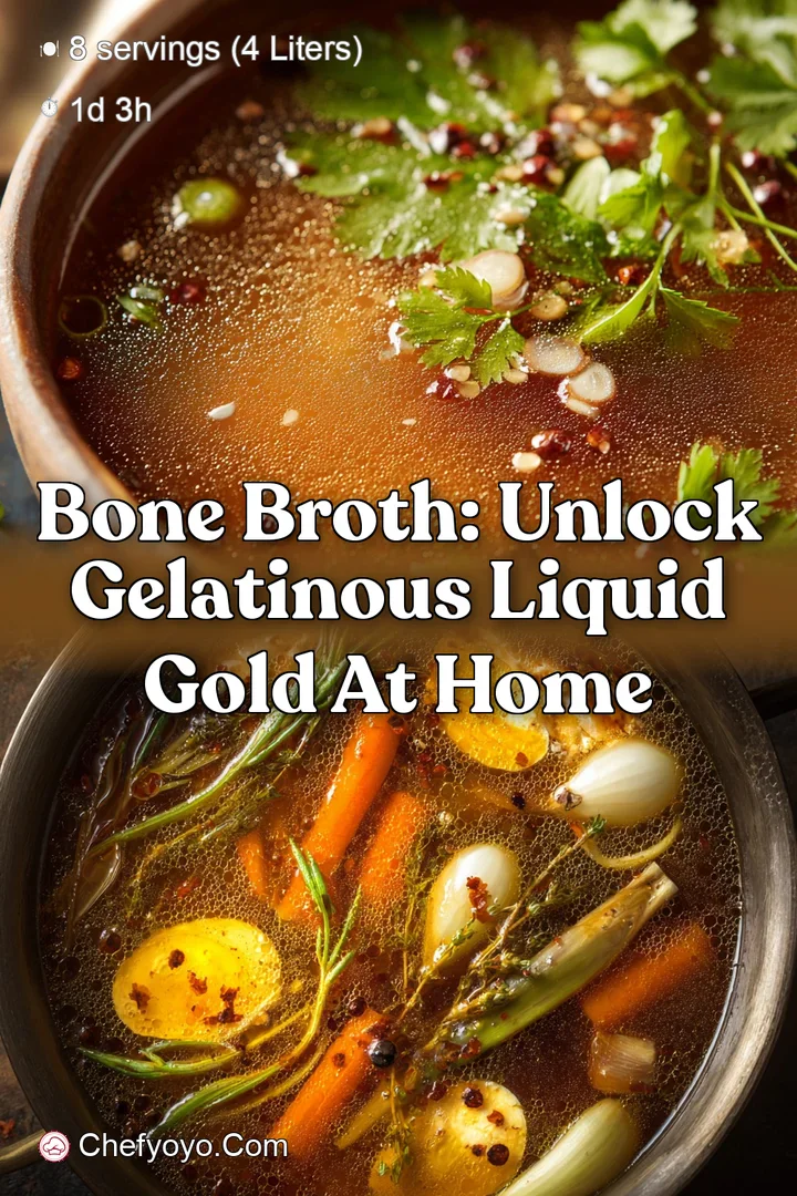 Bone Broth: Unlock Gelatinous Liquid Gold at Home