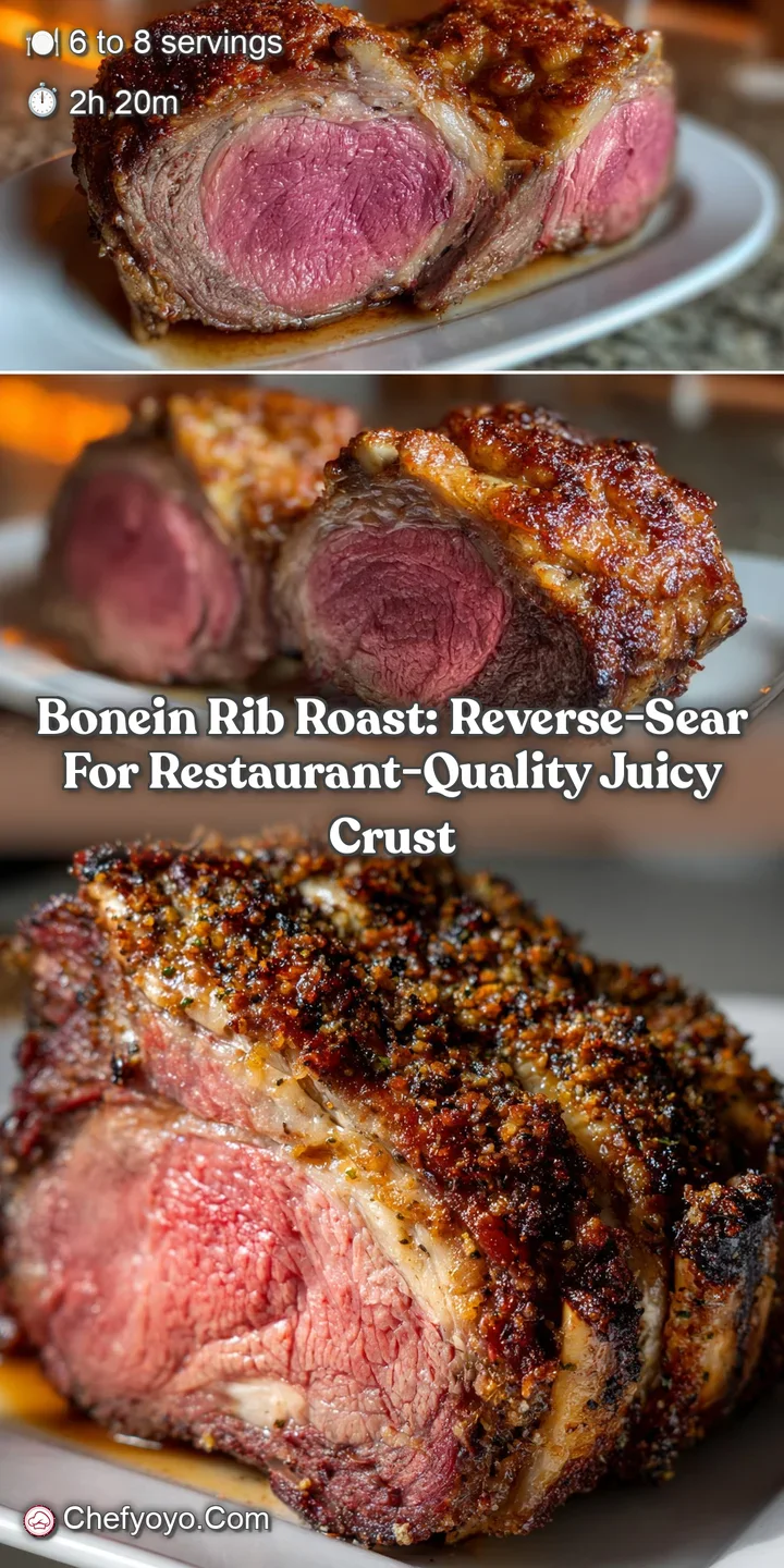 BoneIn Rib Roast: Reverse-Sear for Restaurant-Quality Juicy Crust
