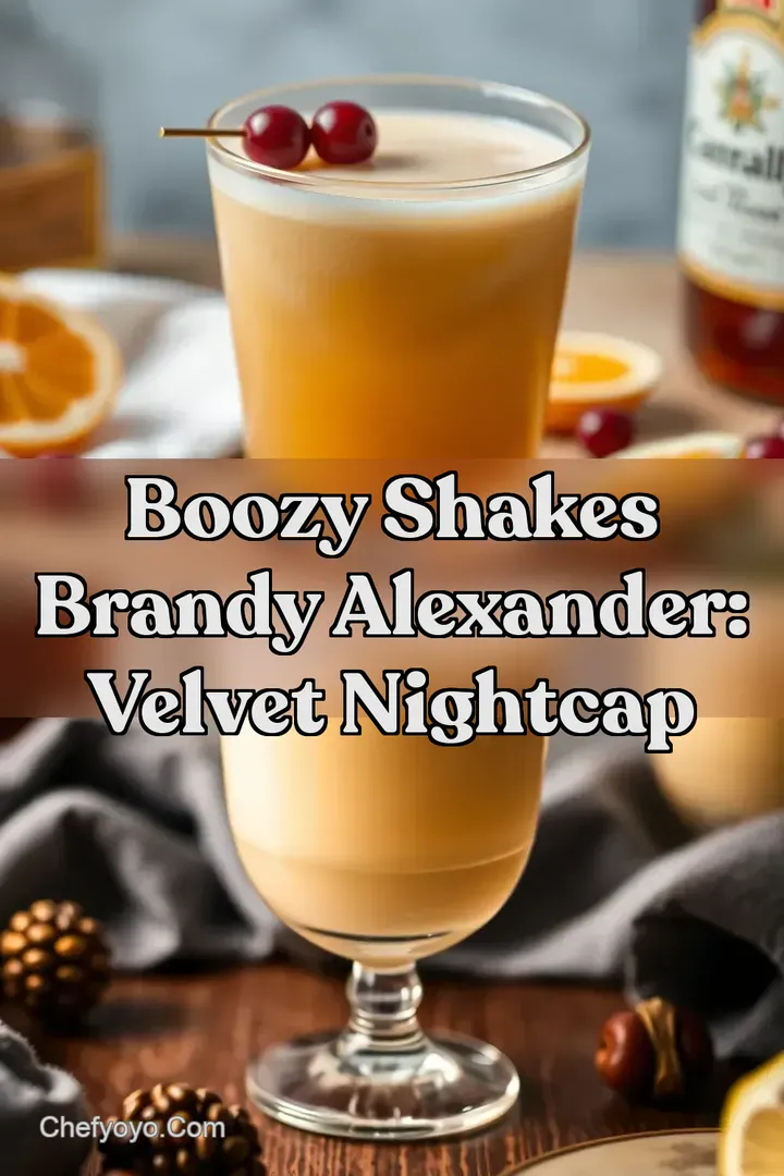 Boozy Shakes Brandy Alexander: Velvet Nightcap