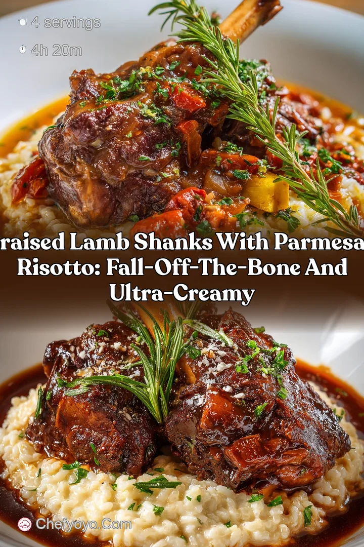 Braised Lamb Shanks with Parmesan Risotto: Fall-Off-The-Bone and Ultra-Creamy