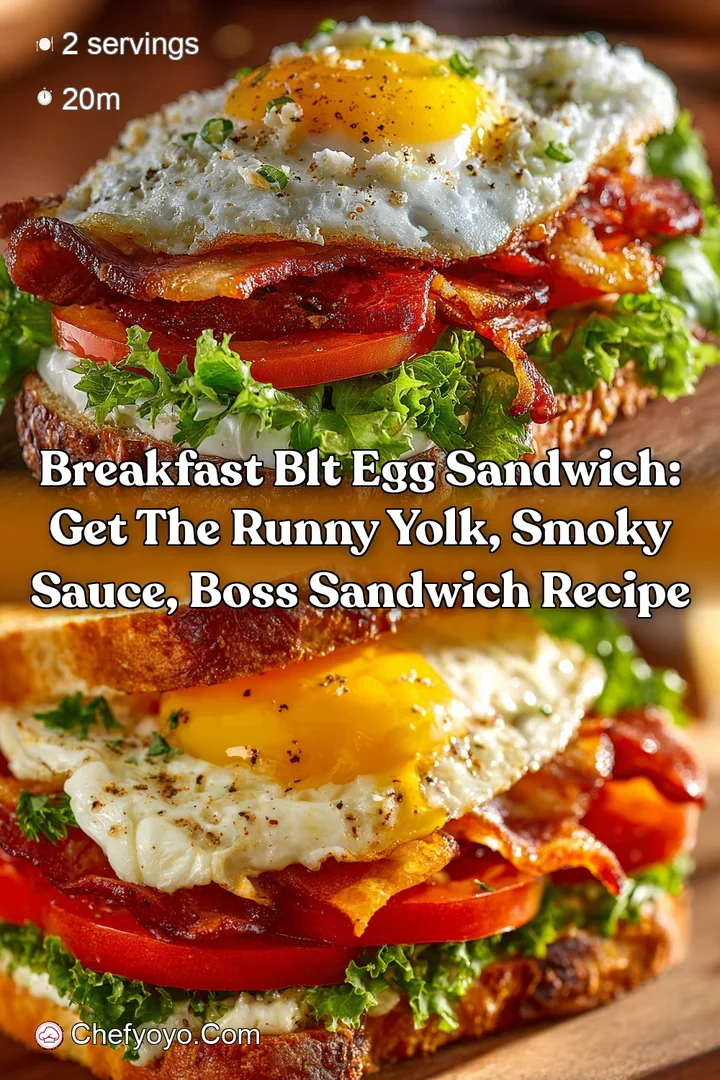 Breakfast BLT Egg Sandwich: Get the Runny Yolk Smoky Sauce Boss Sandwich Recipe