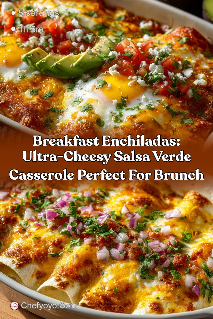 Breakfast Enchiladas: Ultra-Cheesy Salsa Verde Casserole Perfect for Brunch