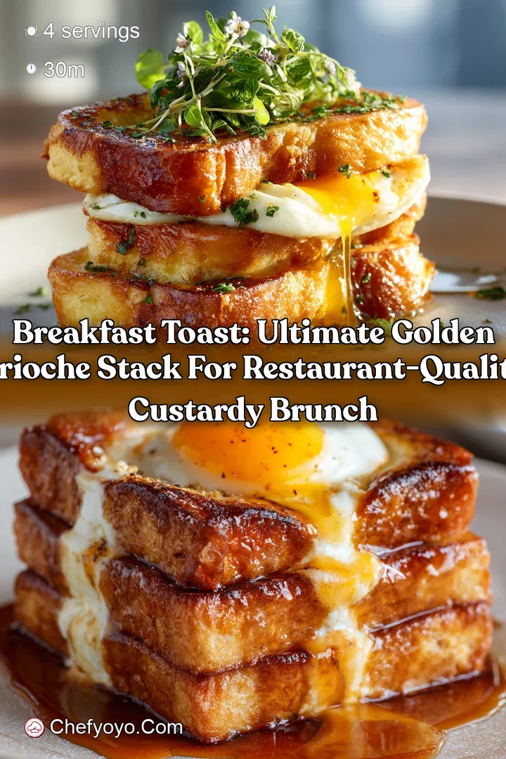 Breakfast Toast: Ultimate Golden Brioche Stack for Restaurant-Quality Custardy Brunch