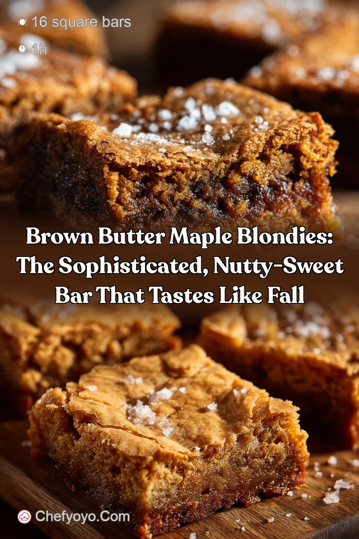 Brown Butter Maple Blondies: The Sophisticated Nutty-Sweet Bar That Tastes Like Fall
