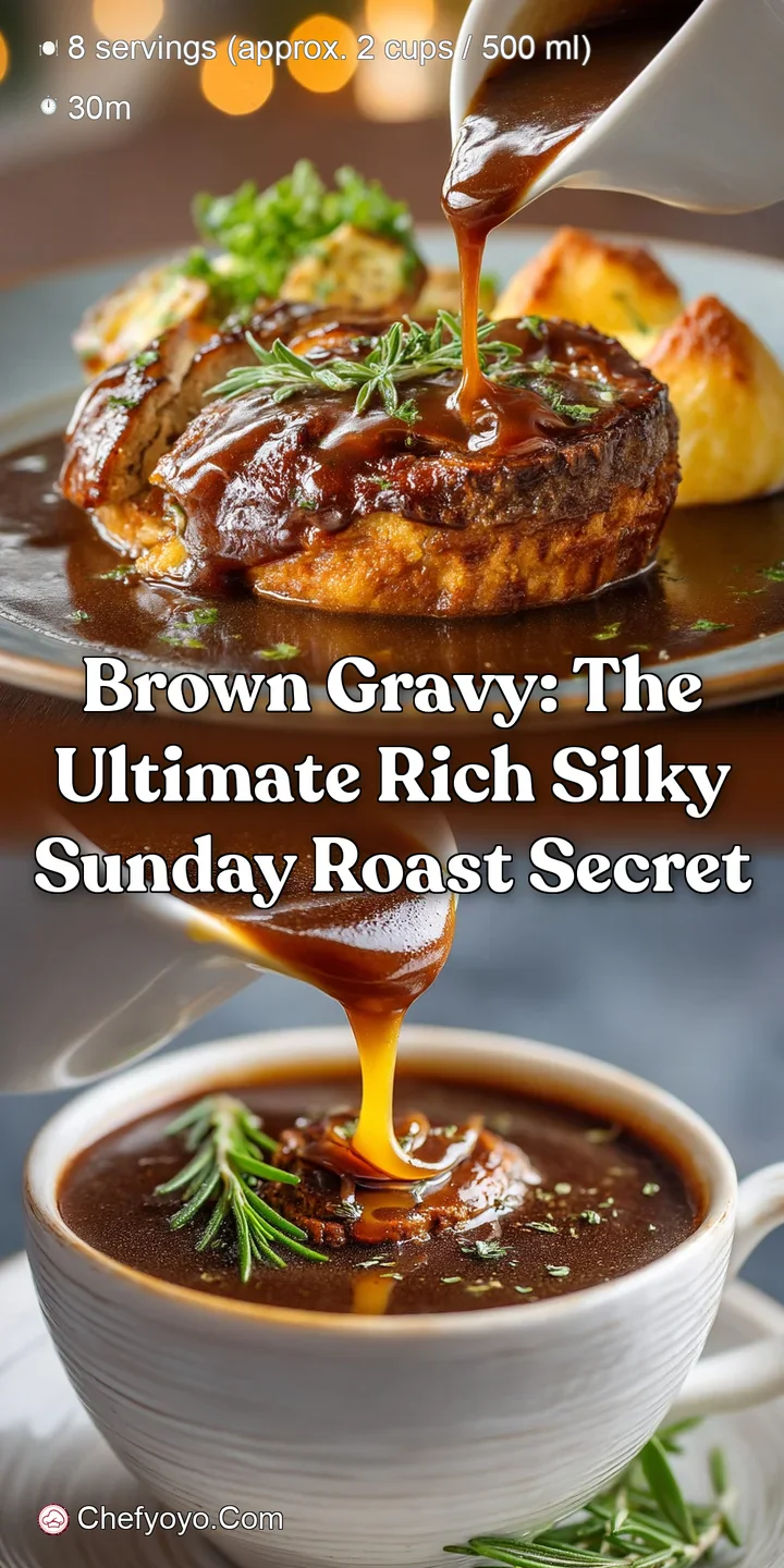 Brown Gravy: The Ultimate Rich Silky Sunday Roast Secret