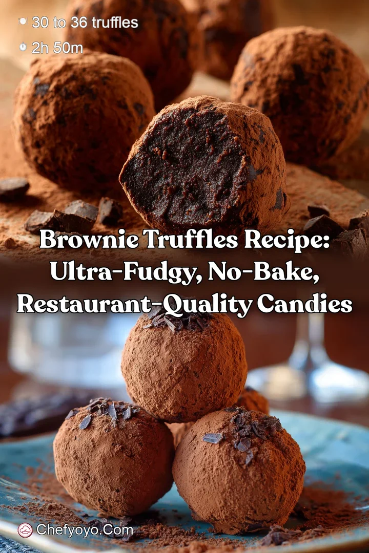 Brownie Truffles Recipe: Ultra-Fudgy No-Bake Restaurant-Quality Candies