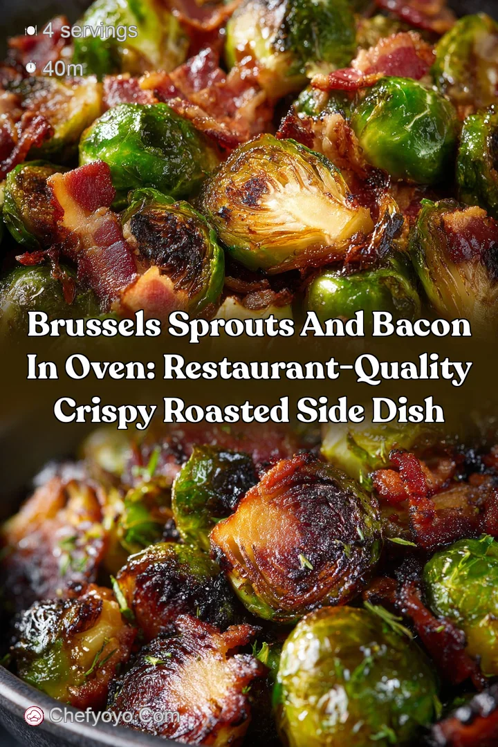 Brussels Sprouts and Bacon in Oven: Restaurant-Quality Crispy Roasted Side Dish