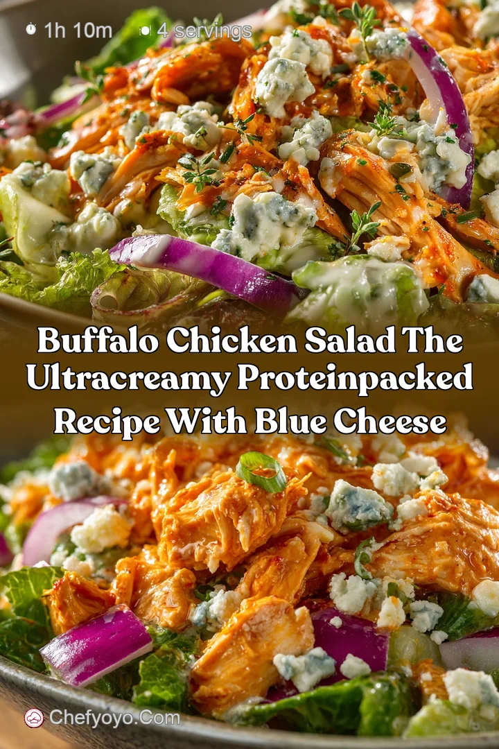 Buffalo Chicken Salad The UltraCreamy ProteinPacked Recipe with Blue Cheese