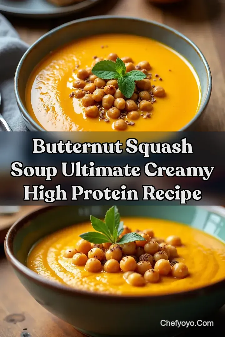 Butternut Squash Soup Ultimate Creamy High Protein Recipe