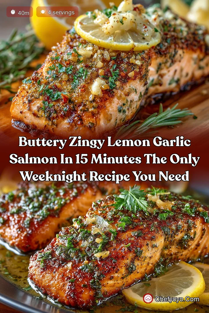 Buttery Zingy Lemon Garlic Salmon in 15 Minutes The Only Weeknight Recipe You Need