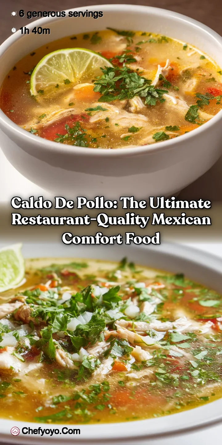 Caldo de Pollo: The Ultimate Restaurant-Quality Mexican Comfort Food