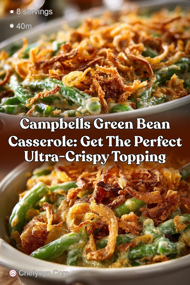 Campbells Green Bean Casserole: Get the Perfect Ultra-Crispy Topping