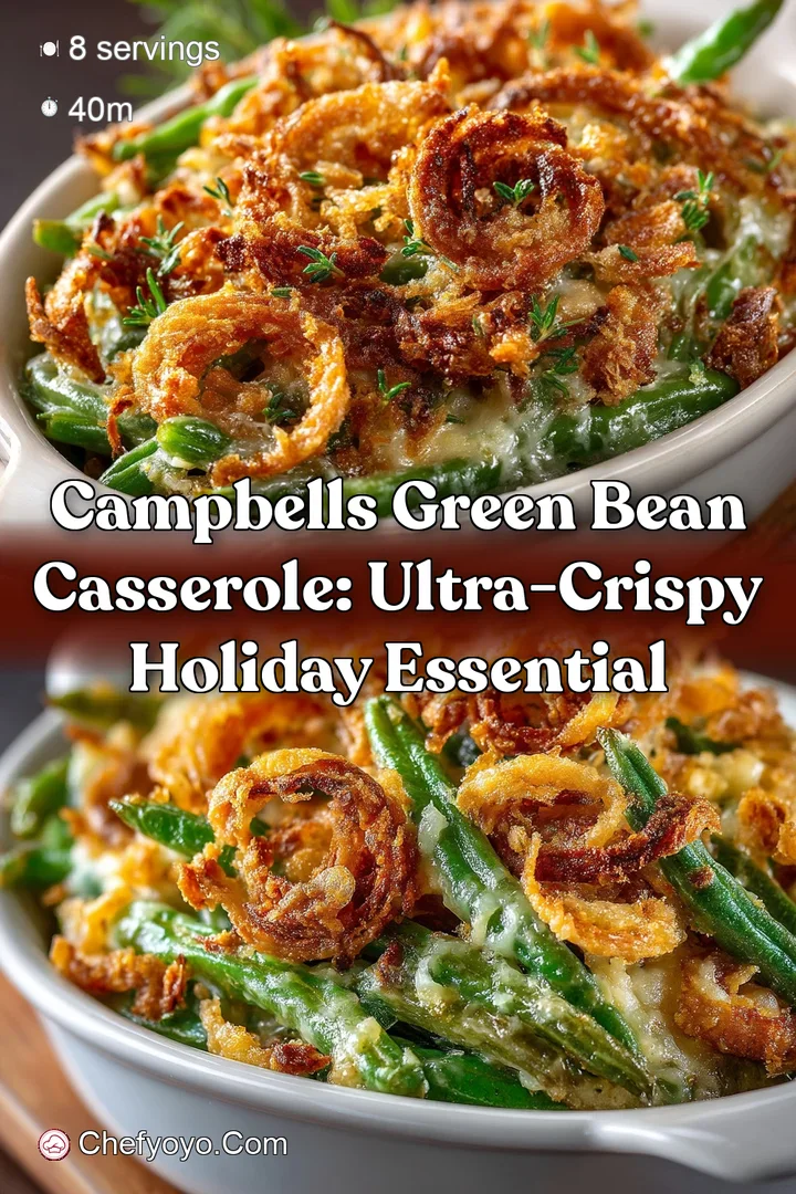 Campbells Green Bean Casserole: Ultra-Crispy Holiday Essential