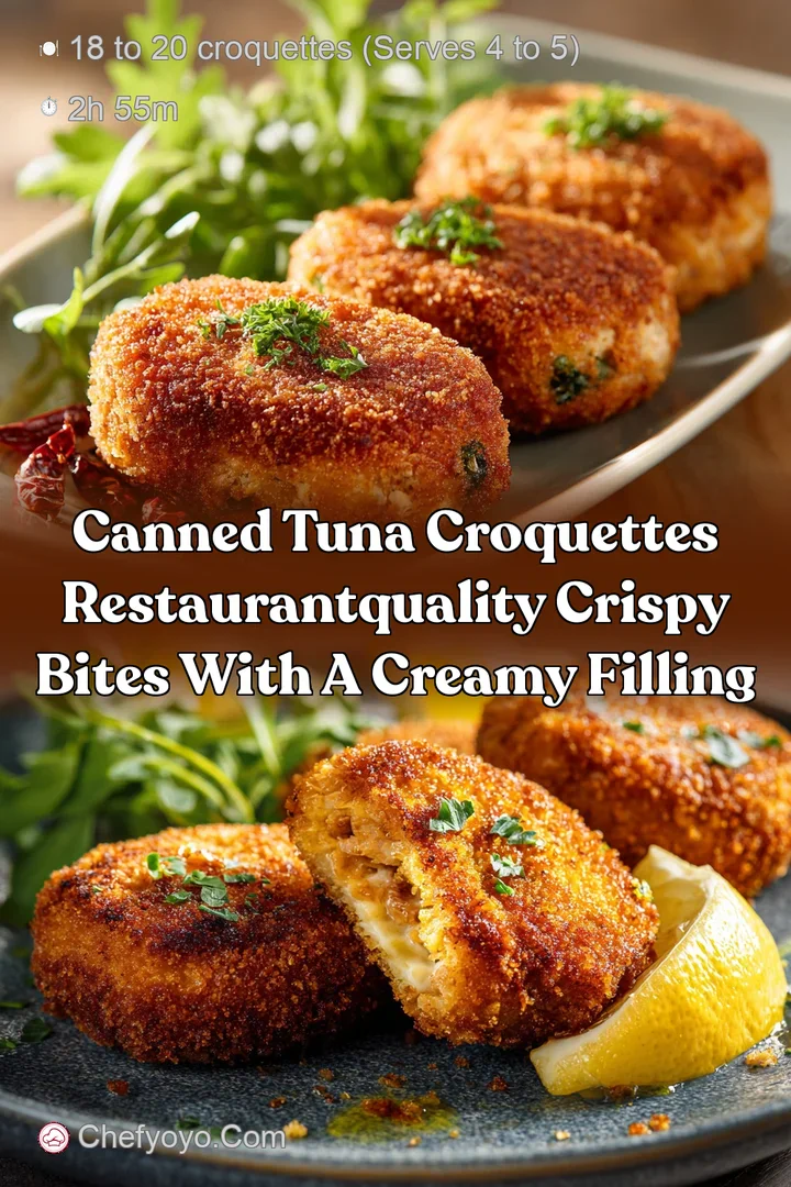 Canned Tuna Croquettes RestaurantQuality Crispy Bites with a Creamy Filling