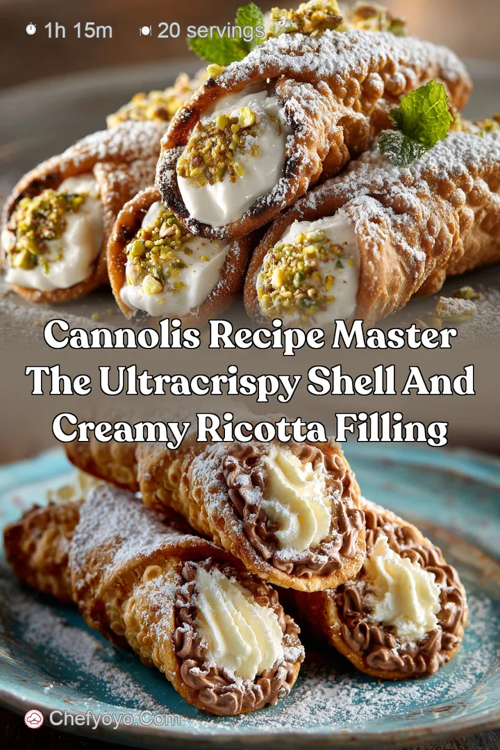 Cannolis Recipe Master the UltraCrispy Shell and Creamy Ricotta Filling