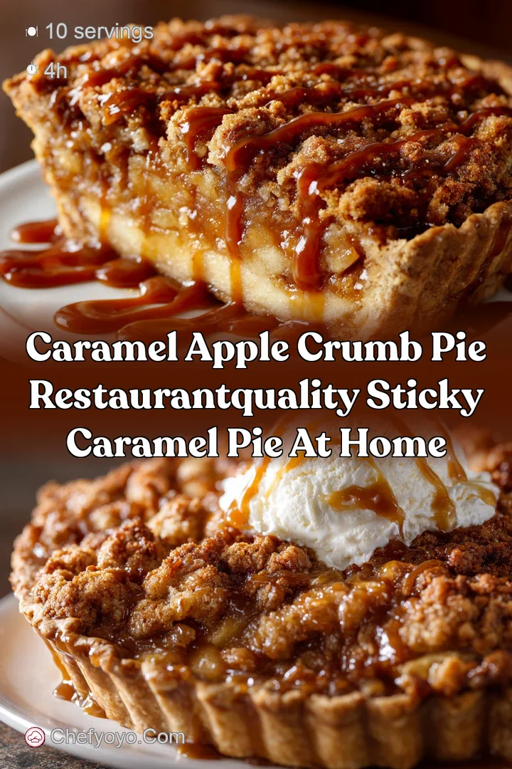 Caramel Apple Crumb Pie RestaurantQuality Sticky Caramel Pie at Home