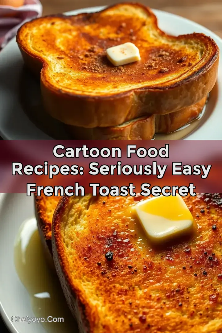 Cartoon Food Recipes: Seriously Easy French Toast Secret