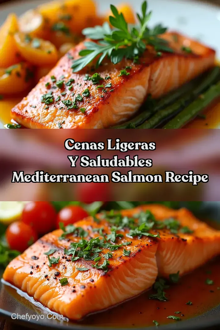 Cenas Ligeras Y Saludables Mediterranean Salmon Recipe