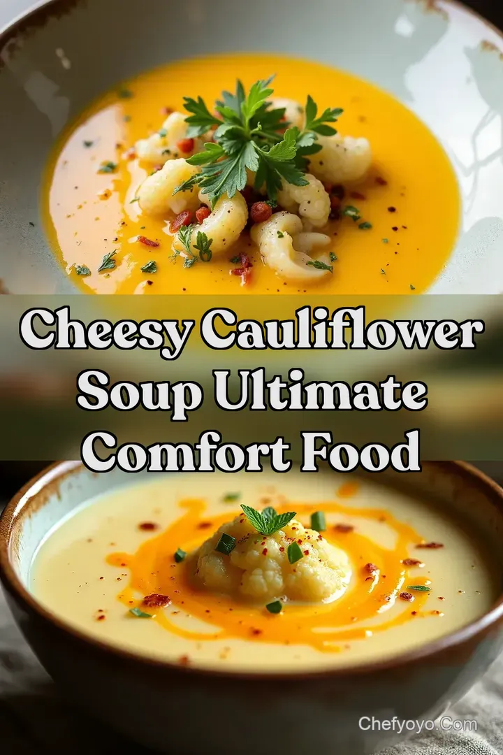 Cheesy Cauliflower Soup Ultimate Comfort Food