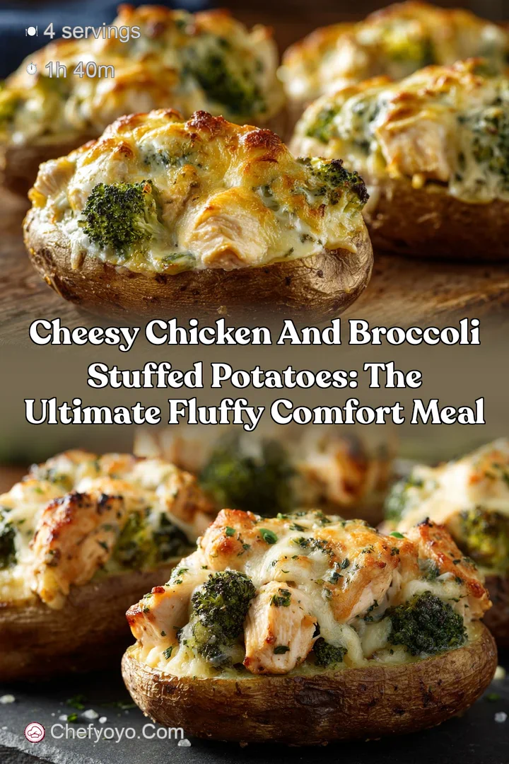 Cheesy Chicken and Broccoli Stuffed Potatoes: The Ultimate Fluffy Comfort Meal