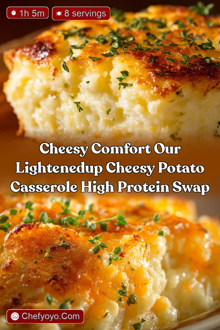 Cheesy Comfort Our LightenedUp Cheesy Potato Casserole High Protein Swap