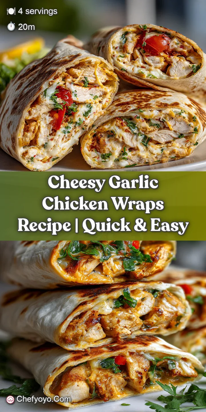 Close-up reveals the irresistible, golden-brown crust of a cheesy garlic chicken wrap, oozing with creamy melted cheese.