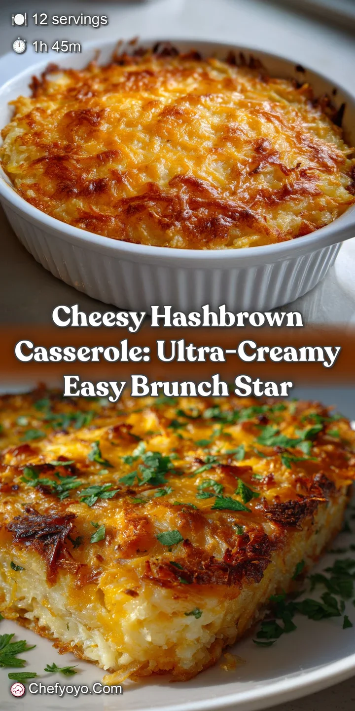 Cheesy Hashbrown Casserole: Ultra-Creamy Easy Brunch Star