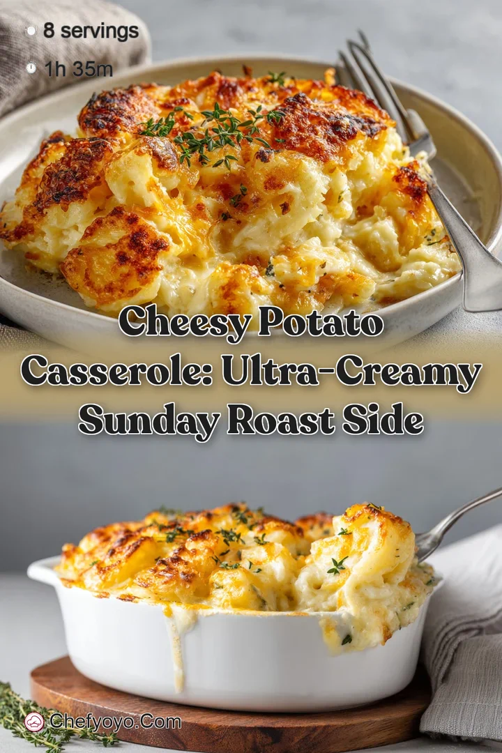 Cheesy Potato Casserole: Ultra-Creamy Sunday Roast Side