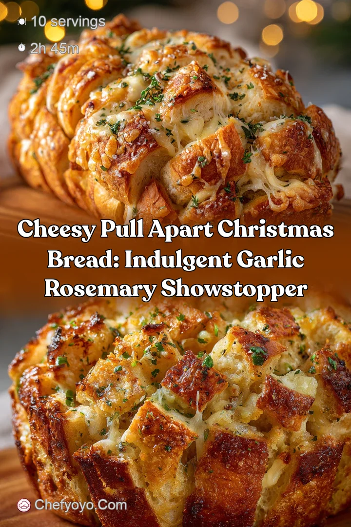 Cheesy Pull Apart Christmas Bread: Indulgent Garlic Rosemary Showstopper