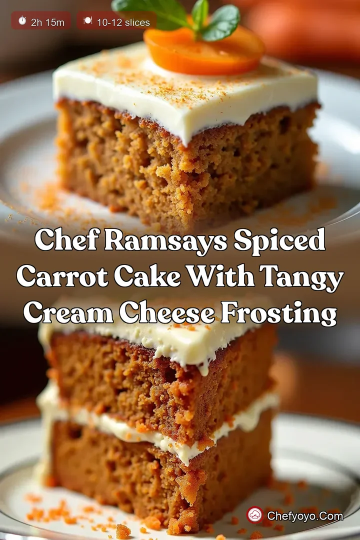 Chef Ramsays Spiced Carrot Cake with Tangy Cream Cheese Frosting