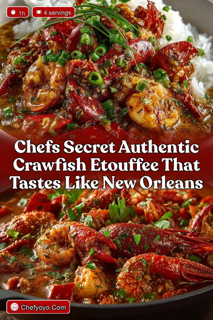 Chefs Secret Authentic Crawfish Etouffee That Tastes Like New Orleans